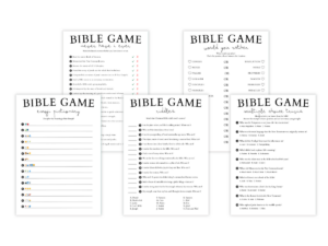 Bible - 5 Printable Games Bundle - Featured image