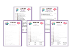 Senior - 5 Printable Games Bundle - Featured image