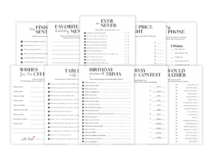 Birthday - 10 Printable Games Bundle - Featured image