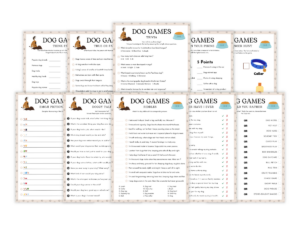 Dog Party - 10 Printable Games Bundle - Featured image