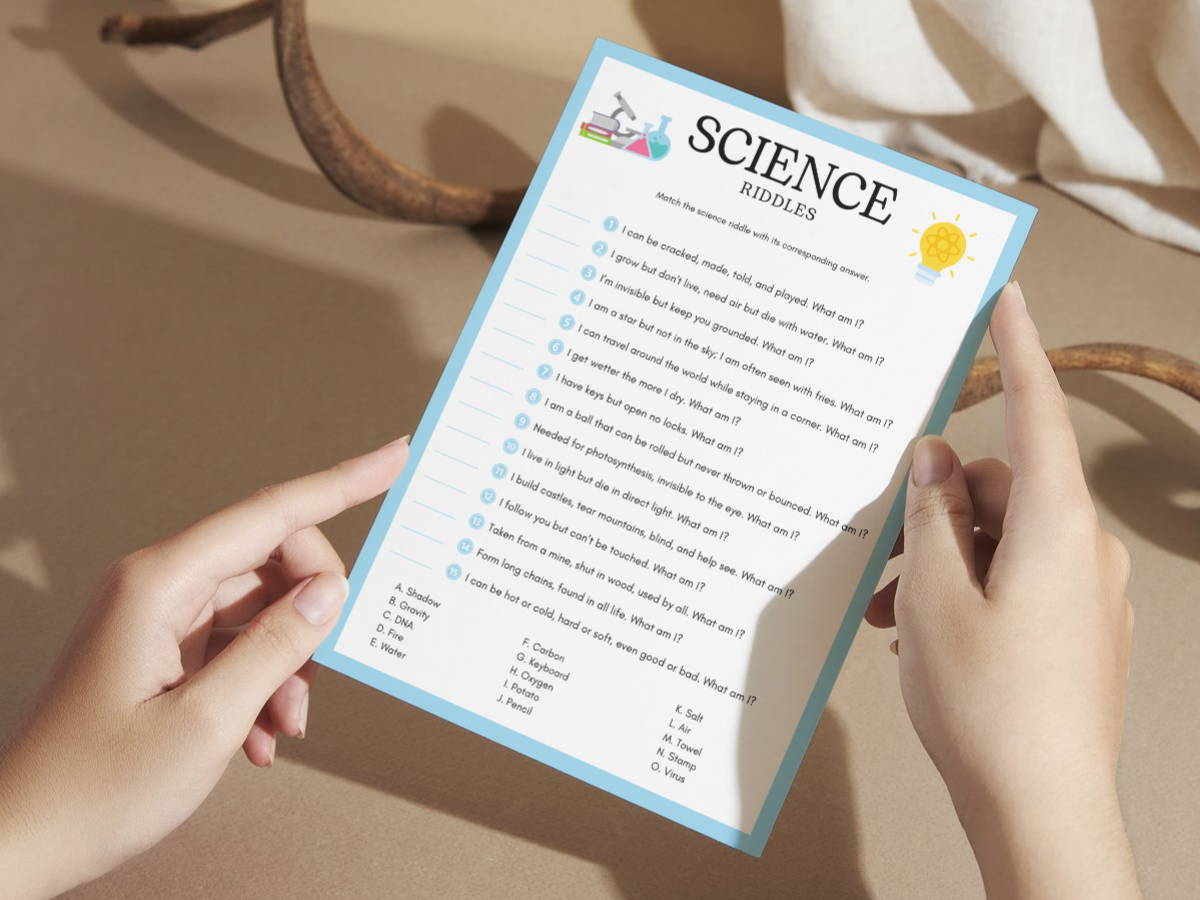 Science Printable Game - Riddles - image 2