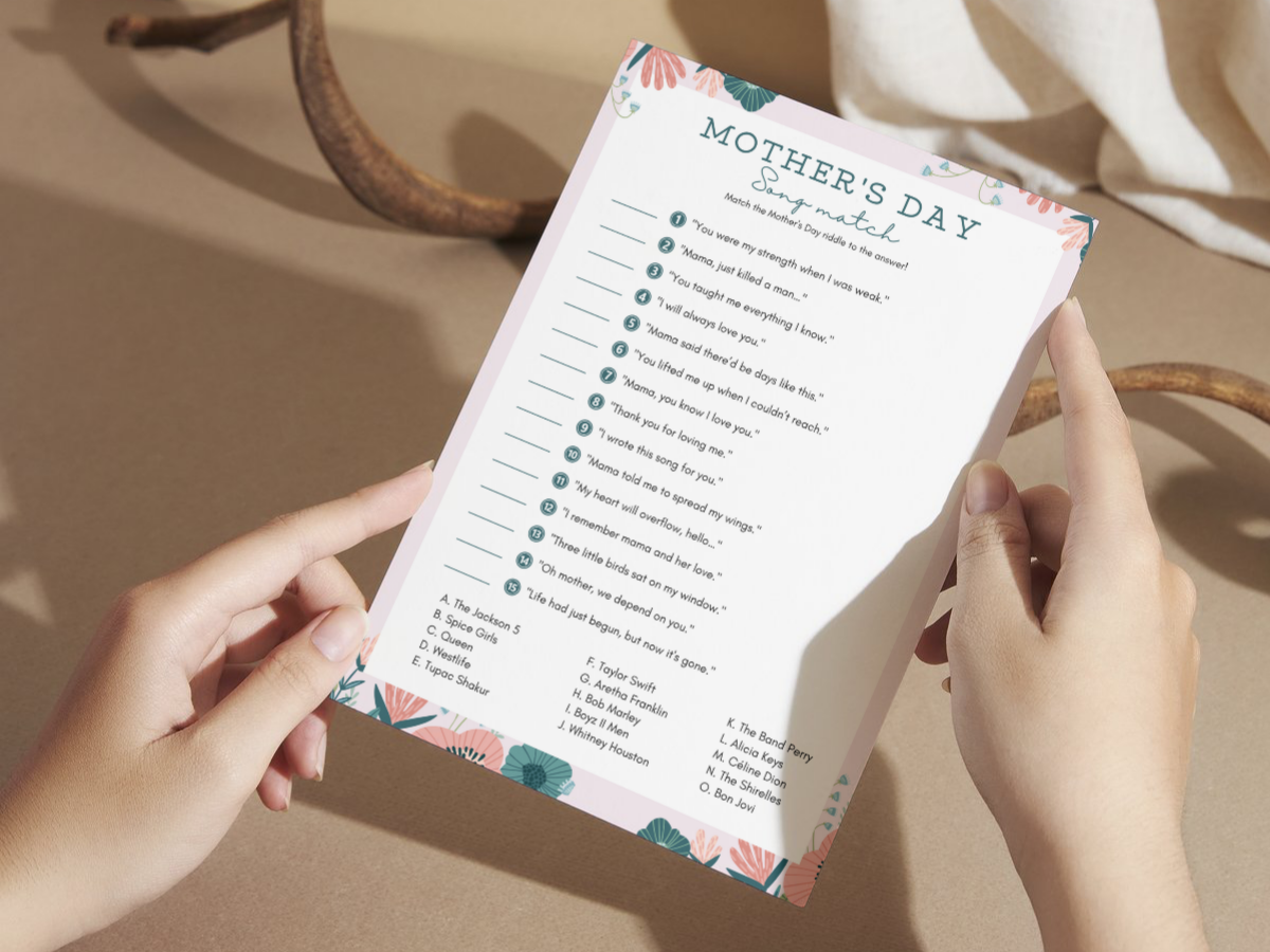 Mother’s Day Printable Game - Song Match - image 3