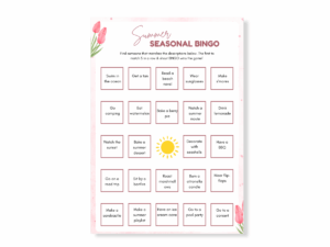 Summer Printable Game - Bingo - Featured image