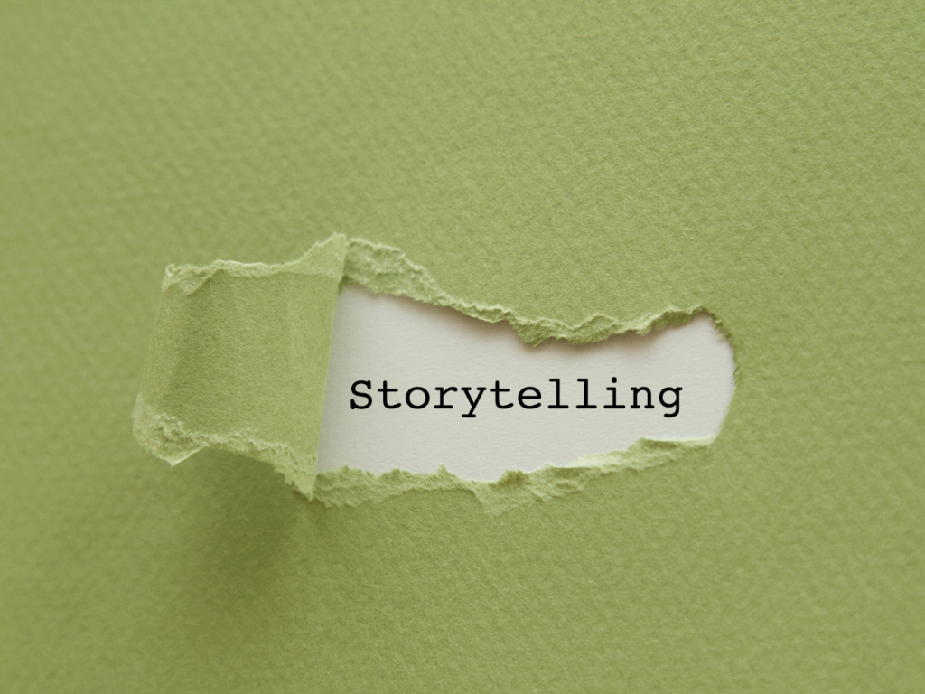 Storytelling write down a paper