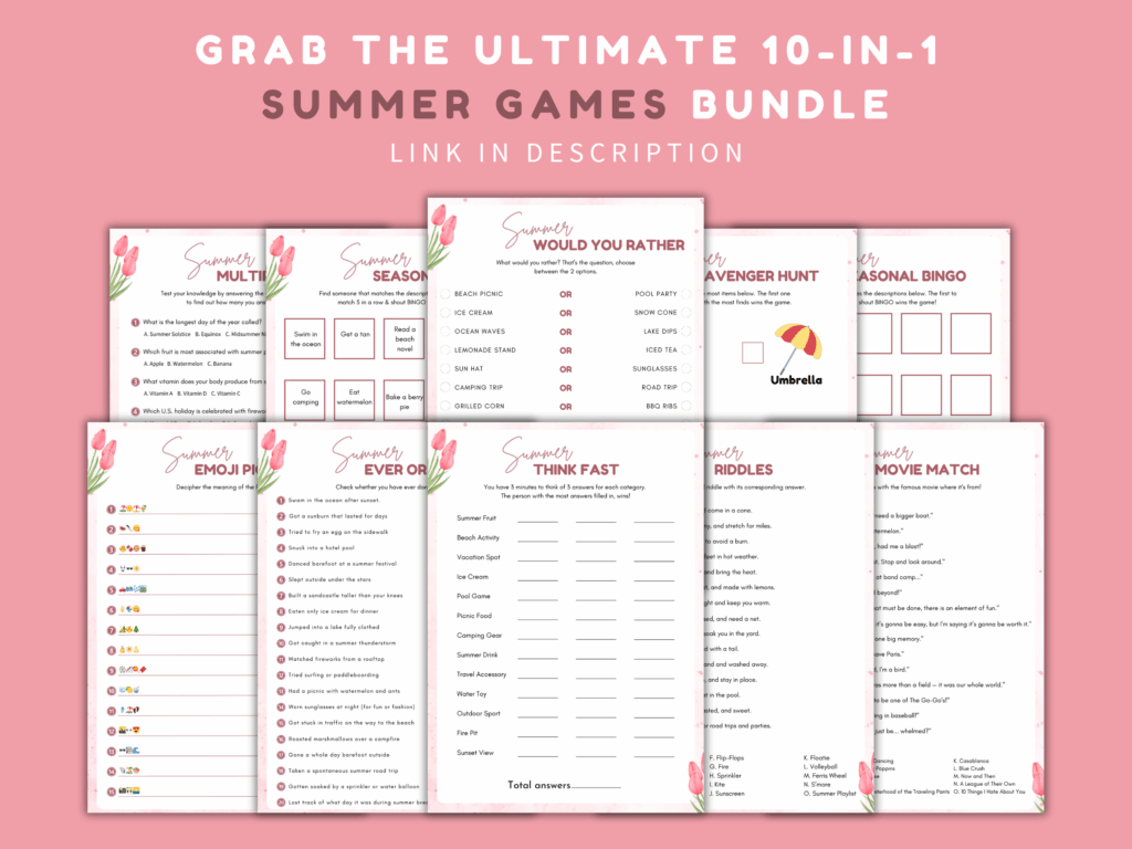 Seasonal Summer Games Bundle