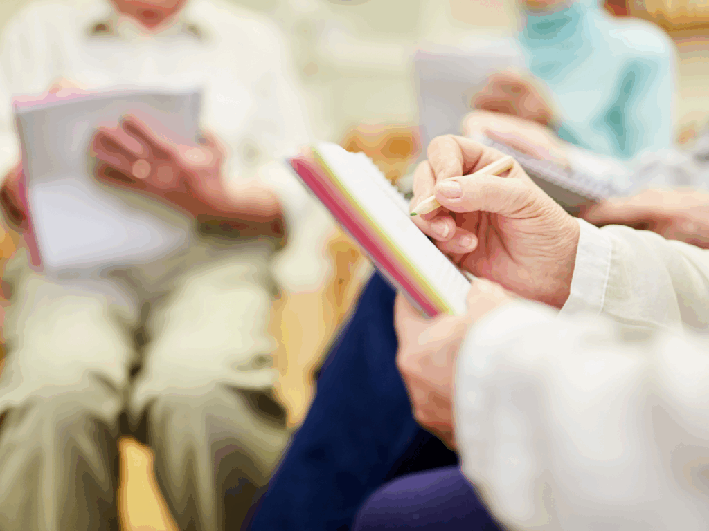 Seniors playing printable games together