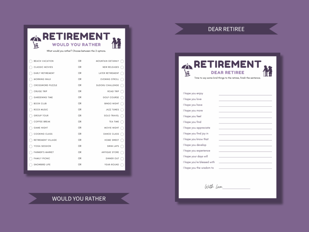 Would You Rather Retirement Game